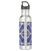 Rustic Portugees Tiles Pattern - Azulejo Waterfles (Achterkant)