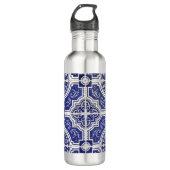 Rustic  Portugees Tiles Pattern - Azulejo Waterfles (Voorkant)