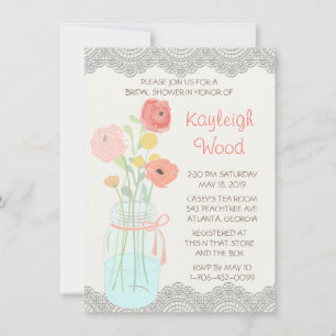 Rustic Posh in koraal Kaart