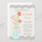 Rustic Posh in koraal Kaart (Voorkant / Achterkant)