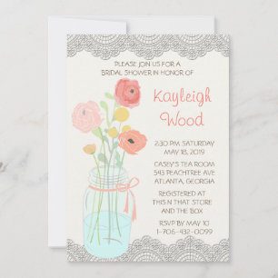 Rustic Posh in koraal Kaart