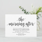 Rustic Post Wedding Brunch Uitnodiging Kaart (Staand voorkant)