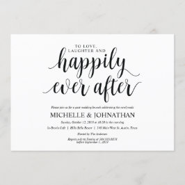 Rustic Post Wedding Brunch Uitnodiging Kaart