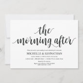 Rustic Post Wedding Brunch Uitnodigingskaart Kaart (Voorkant)