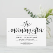 Rustic Post Wedding Brunch Uitnodigingskaart Kaart (Staand voorkant)
