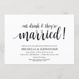 Rustic Post Wedding Brunch Uitnodigingskaart Kaart