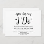 Rustic Post Wedding Brunch Uitnodigingskaart Kaart (Voorkant / Achterkant)