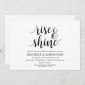 Rustic Post Wedding Brunch Uitnodigingskaart Kaart (Voorkant / Achterkant)