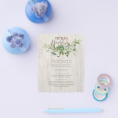 Rustic POTLUCK Sjabloon voor uitnodiging huwelijk Flyer (Enkel)