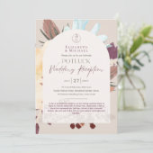 Rustic POTLUCK Wedding Reception Sjabloon Invite F Kaart (Staand voorkant)