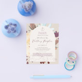 Rustic POTLUCK Wedding Reception Sjabloon nodigt u Flyer (Enkel)