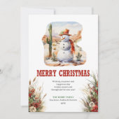 Rustic prairie Christmas greeting card download Feestdagenkaart (Voorkant)