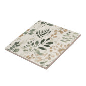 Rustic Pressed Leaves Pattern –Autumn Botanical 15 Tegeltje (Zijkant)