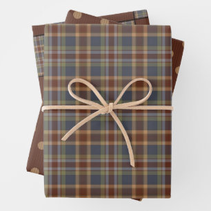 Rustic Primitive Country Homespun and Checks Inpakpapier Vel
