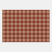 Rustic Primitive Country Homespun and Hearts Inpakpapier Vel (Voorkant 3)