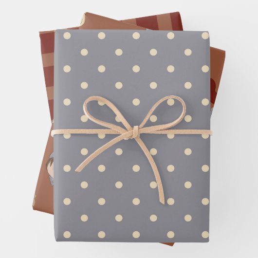 Rustic Primitive Country Homespun and Hearts Inpakpapier Vel (In situ)