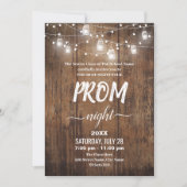Rustic Prom Uitnodiging (Voorkant)