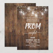 Rustic Prom Uitnodiging (Voorkant / Achterkant)