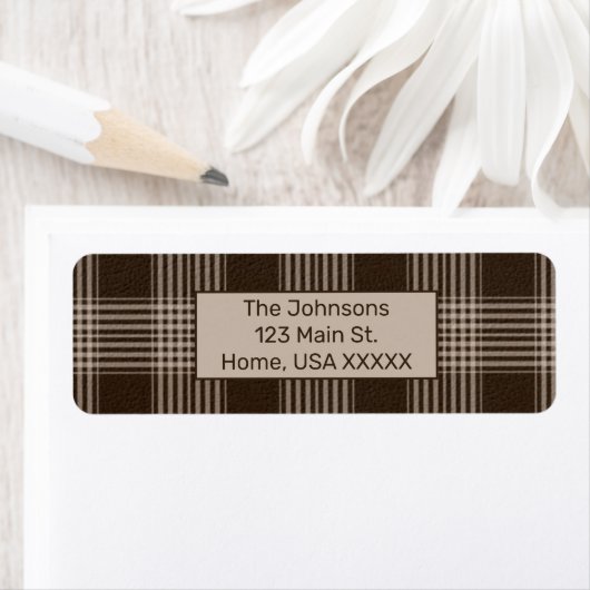 Rustic Pset Brown en Beige Etiket (Insitu)