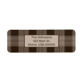 Rustic Pset Brown en Beige Etiket (Voorkant)