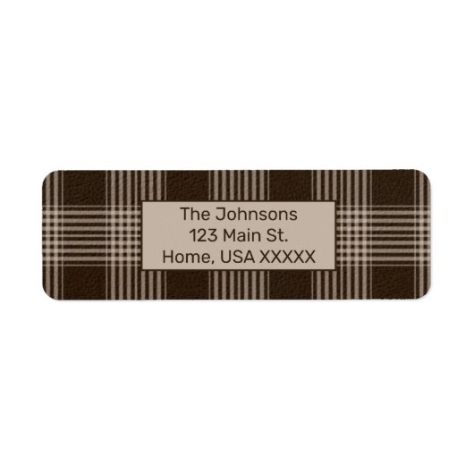 Rustic Pset Brown en Beige Etiket (Voorkant)