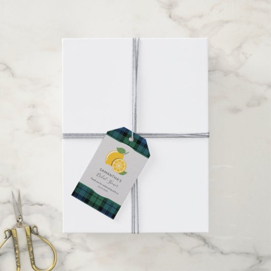 Rustic Pset Citrus Vrijgezellenfeest Hartelijk dan Cadeaulabel (Met Touw)