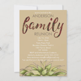Rustic Pset en Leaf Country Reunion Kaart