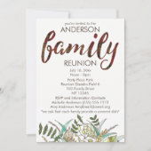 Rustic Pset en Leaf Country Reunion Kaart (Voorkant)