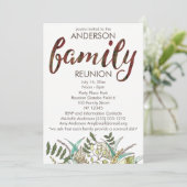 Rustic Pset en Leaf Country Reunion Kaart (Staand voorkant)