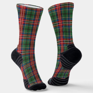 Rustic Pset Green en Red Gecontroleerd Tartan Sokken