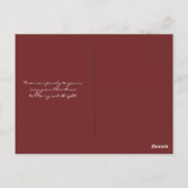 Rustic Pset Merry-Briefkaart voor kerstfoto's Briefkaart (Achterkant)