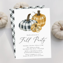 Rustic Pset Pumpkins Herfst Party