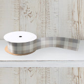 Rustic Pset Tan Grey Ivory Satijnen Lint