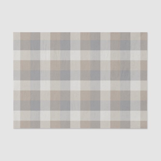 Rustic Pset Tan Grey Ivory Tissuepapier (Voorkant)