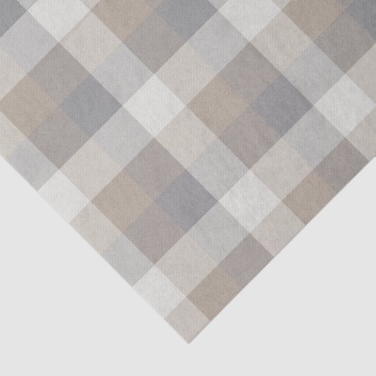 Rustic Pset Tan Grey Ivory Tissuepapier (Detail)