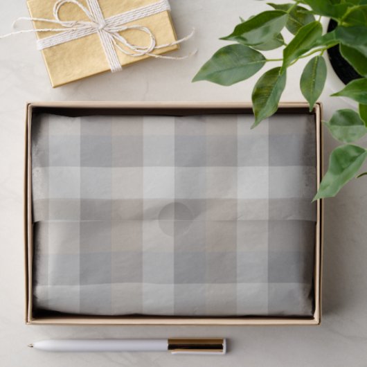 Rustic Pset Tan Grey Ivory Tissuepapier (Geschenk)