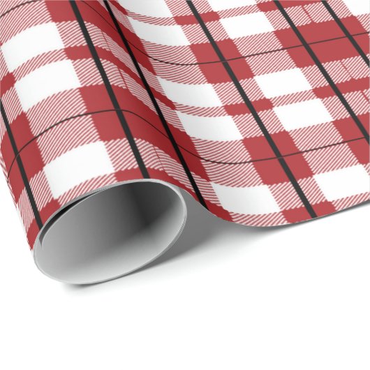 Rustic Pset (zwart-wit) Cadeaupapier (Rol Hoek)