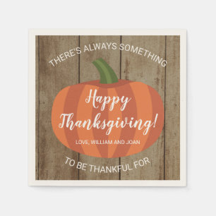 Rustic Pumpkin Autumn Herfst Thanksgiving Napkin Servet