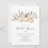 Rustic Pumpkin Autumn Vrijgezellenfeest Kaart (Voorkant)