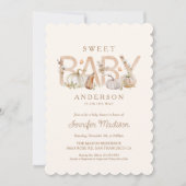 Rustic Pumpkin Baby shower Uitnodiging (Voorkant)