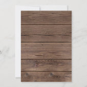 Rustic Pumpkin Barn Wood Thanksgiving Dinner Kaart (Achterkant)