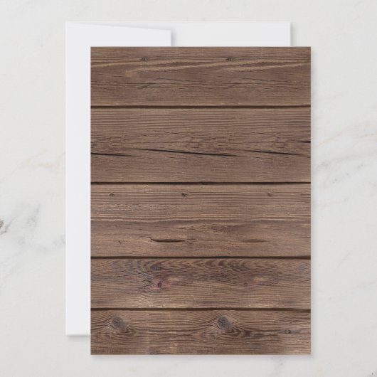 Rustic Pumpkin Barn Wood Thanksgiving Dinner Kaart (Achterkant)