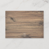 Rustic Pumpkin Blauwgroen Burnt Oranje Book Reques Visitekaartje (Achterkant)