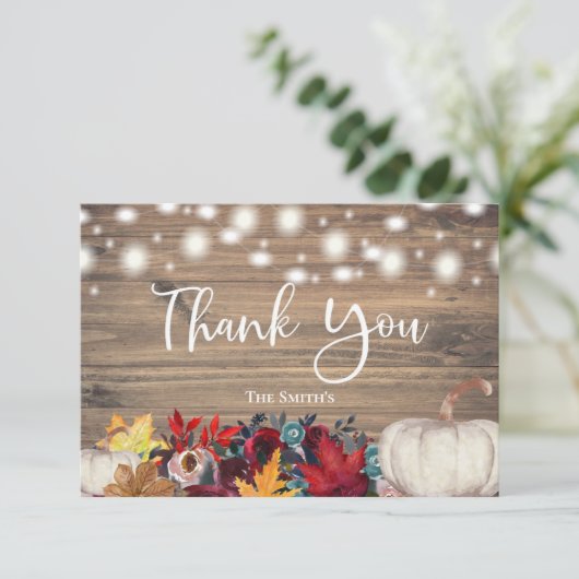 Rustic Pumpkin Blauwgroen Oranje Burgundy Herfst D (Staand voorkant)