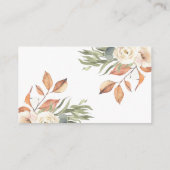 Rustic Pumpkin Boho Floral raden hoeveel Snoepjes Informatiekaartje (Achterkant)