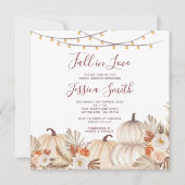 Rustic Pumpkin Boho Herfst in Love Vrijgezellenfee Kaart (Voorkant)