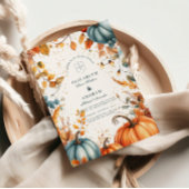 Rustic Pumpkin Fall Wedding Kaart
