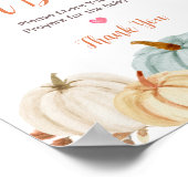 Rustic Pumpkin Floral Prayers for Baby Sign Poster (Hoek)