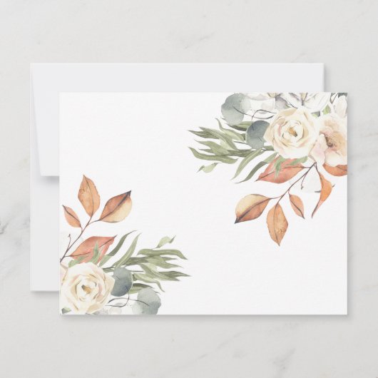 Rustic pumpkin - Hartelijk dank. Bedankkaart (Achterkant)