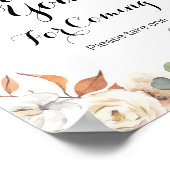 Rustic Pumpkin Hartelijk dank voor uw komst Poster (Hoek)